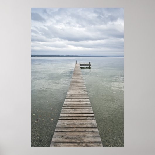 houten steiger poster (Voorkant)