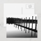 Houten Steiger Reflecties: Derwentwater Briefkaart (Voorkant / Achterkant)