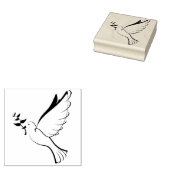 Houten stempel/Duif Rubberstempel (Gestempeld)