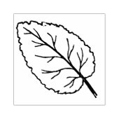 Houten stempel - Enkele zure kersenblad (Afrduk)