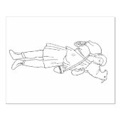 Houten stempel - Goede Herder  (Afrduk)