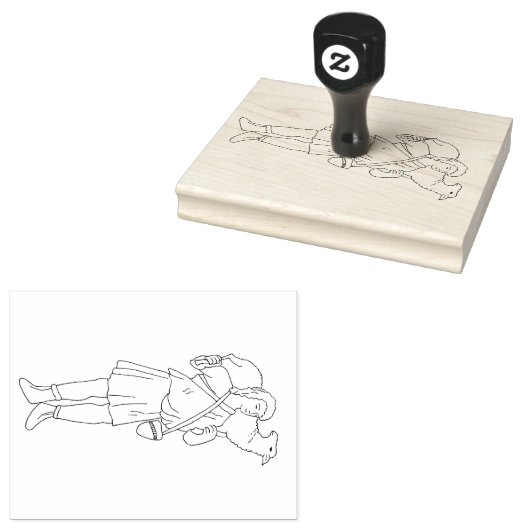 Houten stempel - Goede Herder  (Gestempeld)