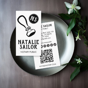 Houten Stempel Logo Notaris Aangepast Sociaal Pict Visitekaartje
