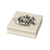 Houten stempel met kerstman (Stempel)