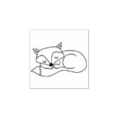 Houten stempel - Sleeping Fox (Afrduk)