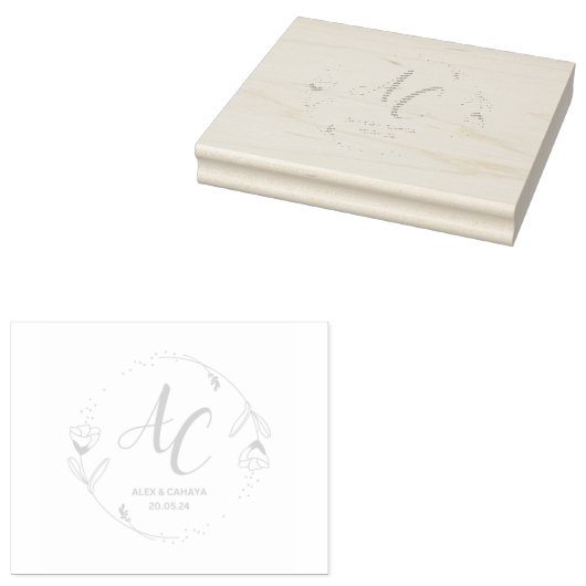 Houten stempel voor kunstwerken (Gestempeld)