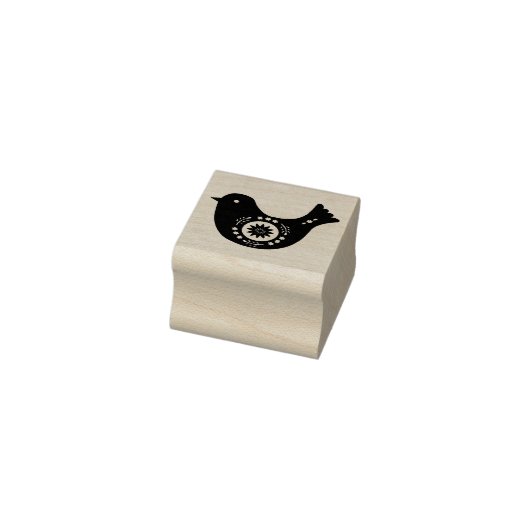 Houten Stempel - Zweedse Stijl Vogelontwerp (Stempel)