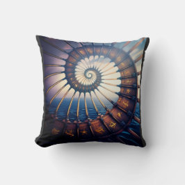 Houten sterrenportaal op het water kussen