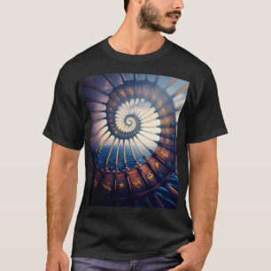 Houten sterrenportaal op het water t-shirt