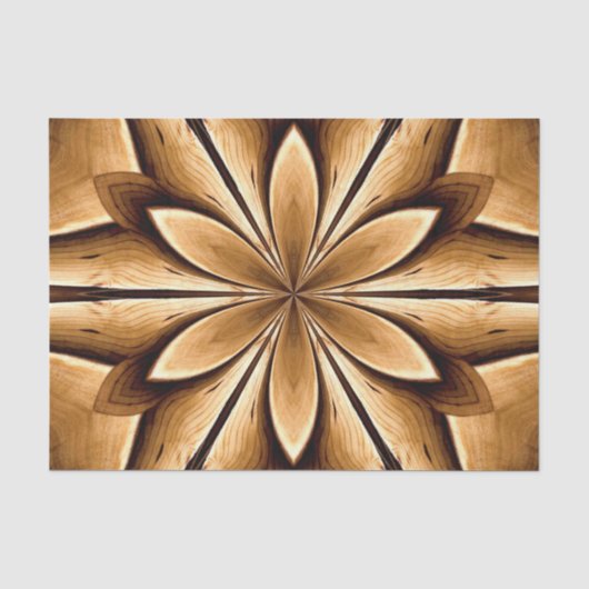 Houten sterverburst tissuepapier (Voorkant)