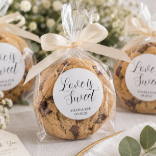 ✨ Houten stickers voor trouwkoekjes – Elegant