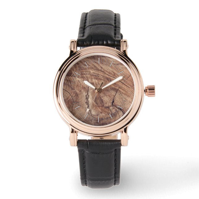 Houten stijl horloge (Voorkant)