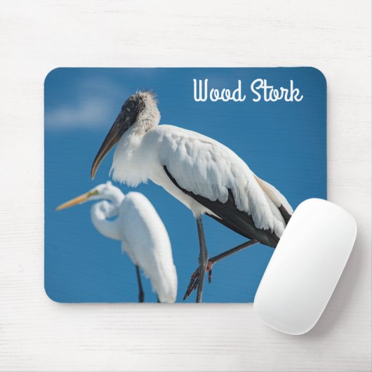 Houten Stork Muismat (Met muis)