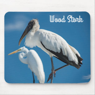 Houten Stork Muismat