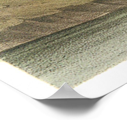 Houten Stork Poster (Hoek)