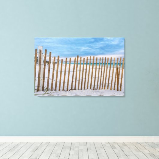 Houten Strandhek Sunrise Destin Canvas Afdruk (Insitu (Houten vloer))