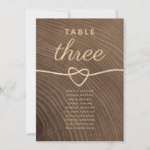 Houten Tafel Nummer Stoelindeling (Achterkant)