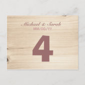 Houten tafelnummer (Voorkant)