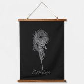 HOUTEN TAPIJT ART&DESIGN HANGEND WANDKLEED (Voorkant)