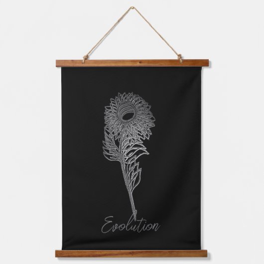 HOUTEN TAPIJT ART&DESIGN HANGEND WANDKLEED (Voorkant)