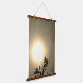 HOUTEN TAPIJT ART&DESIGN HANGEND WANDKLEED (Gebogen)
