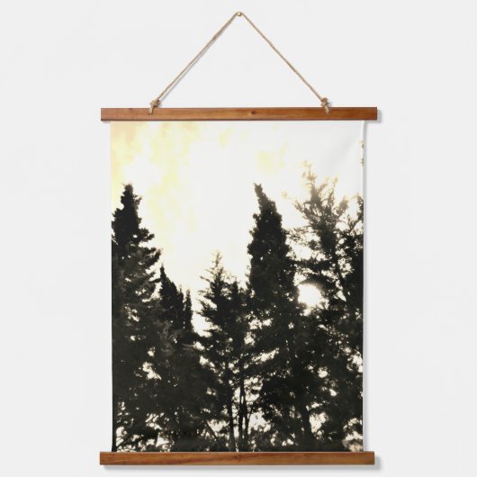 HOUTEN TAPIJT ART&DESIGN HANGEND WANDKLEED (Voorkant)