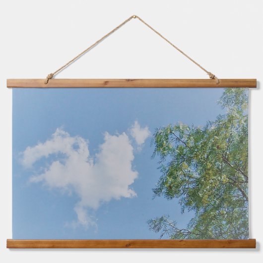 HOUTEN TAPIJT ART&DESIGN HANGEND WANDKLEED (Voorkant)