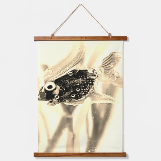 HOUTEN TAPIJT ART&DESIGN HANGEND WANDKLEED (Voorkant)