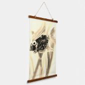 HOUTEN TAPIJT ART&DESIGN HANGEND WANDKLEED (Gebogen)