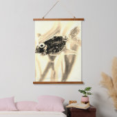 HOUTEN TAPIJT ART&DESIGN HANGEND WANDKLEED (Slaapkamer)