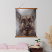 HOUTEN TAPIJT ART&DESIGN HANGEND WANDKLEED (Slaapkamer)