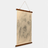 HOUTEN TAPIJTONTWERP MET TOPPEN HANGEND WANDKLEED (Gebogen)