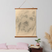 HOUTEN TAPIJTONTWERP MET TOPPEN HANGEND WANDKLEED (Slaapkamer)