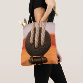 Houten Tas voor bootblok — Schouder (Dichtbij)