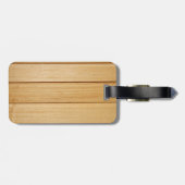 Houten Tegels Bagagelabel (Achterkant horizontaal)