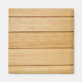 Houten Tegels Square Magnet (Voorkant)