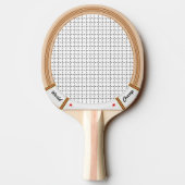 houten tennisracket tafeltennisbatje (Achterkant)