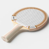 houten tennisracket tafeltennisbatje (Voorkant Gekanteld)