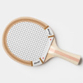 houten tennisracket tafeltennisbatje (Zijkant)