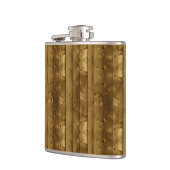 Houten textiel heupfles (Links)