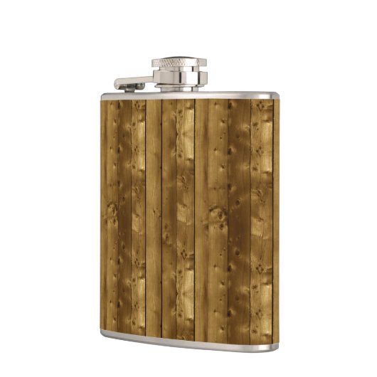 Houten textiel heupfles (Links)