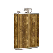 Houten textiel heupfles (Rechts)