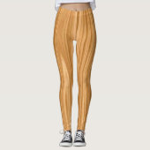 Houten Textuur Achtergrond Design-35455 Leggings (Voorkant)