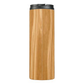 Houten Textuur Achtergrond Design-35455 Thermosbeker (Achterkant)