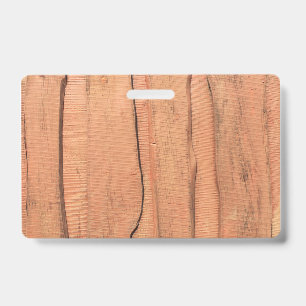 Houten textuur badge