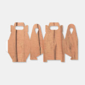 Houten textuur bedankdoosjes (Uitgevouwen)