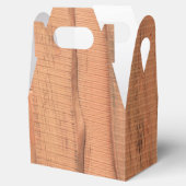 Houten textuur bedankdoosjes (Geopend)