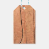 Houten textuur cadeaulabel (Achterkant)