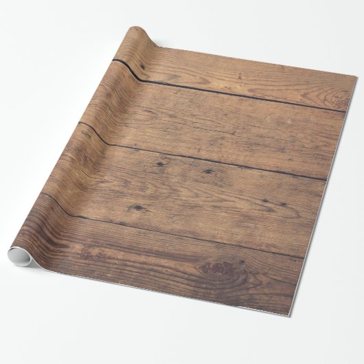 Houten textuur cadeaupapier (Uitgerold)