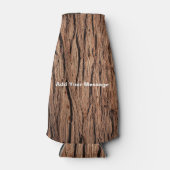 Houten Textuur Flessenkoeler Flesjeskoeler (Voorkant)